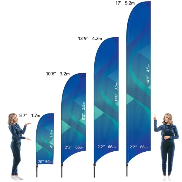 Feather Flag Size Guide