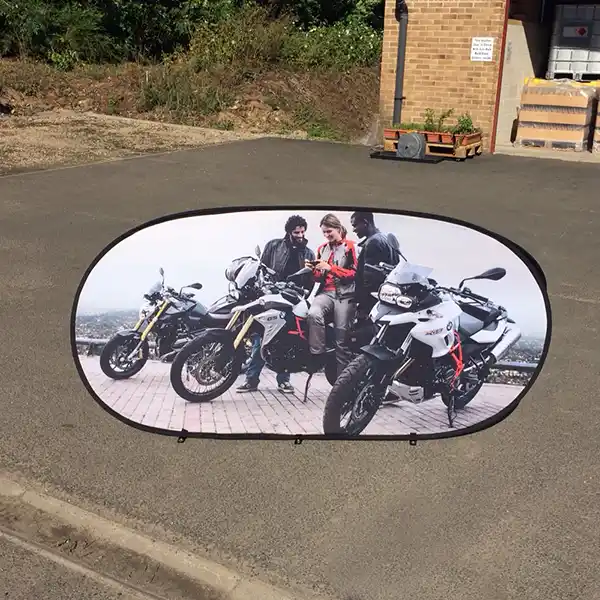 Motorcycle Pop Up Banner