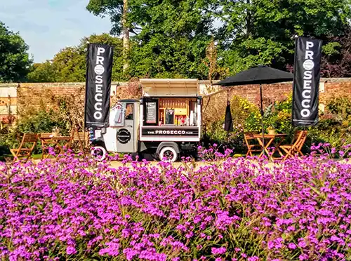 catering van flags