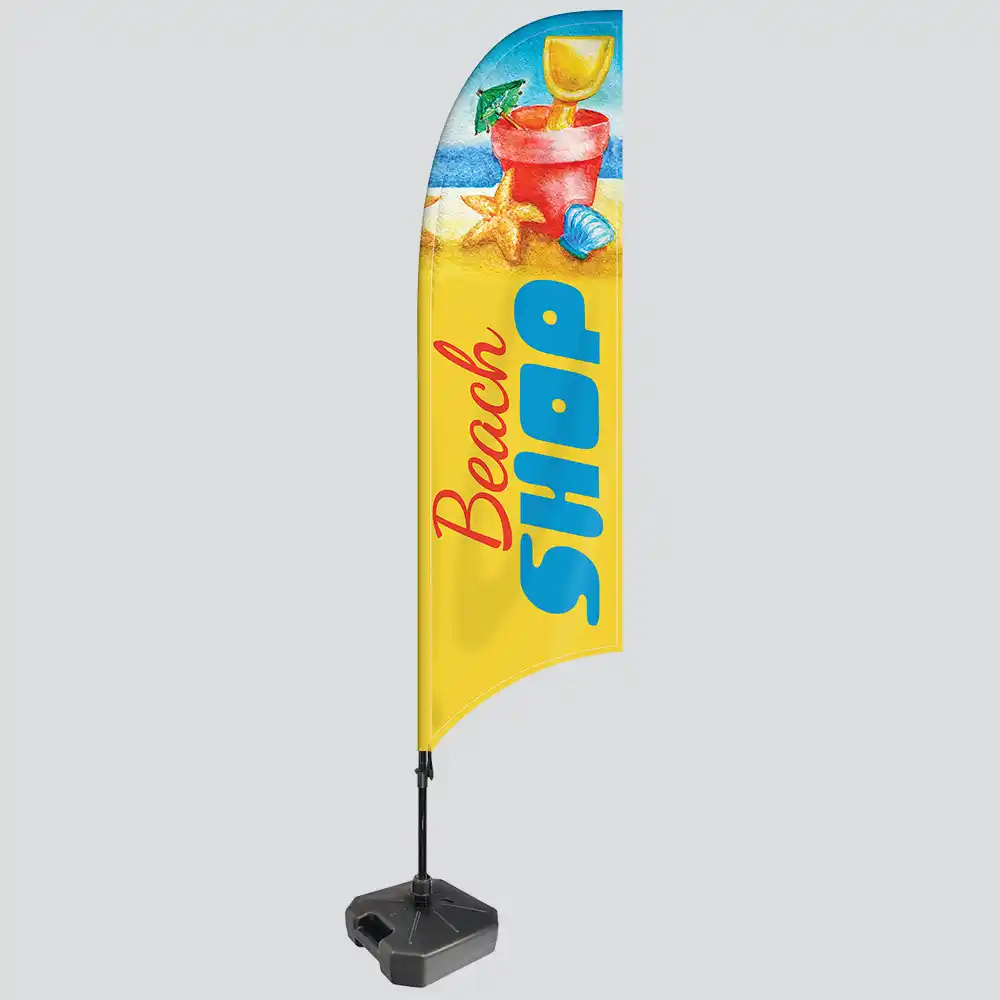 beach shop flag