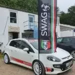 South West Abarth Group Standard (2.5M to 3m adjustable) Feather flag.