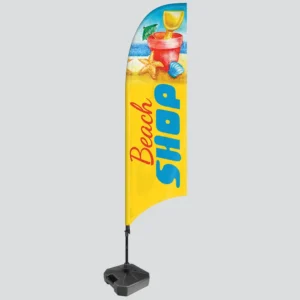 beach shop flag